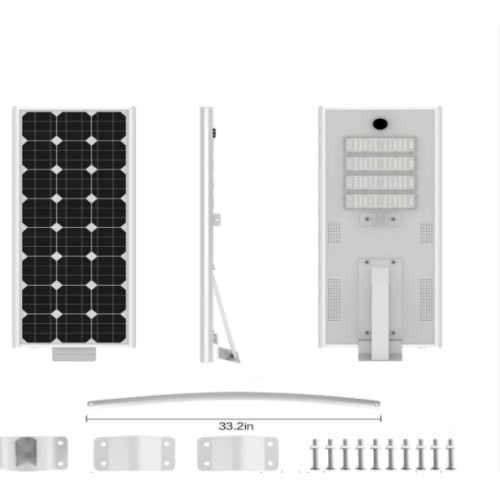 Solar Street Light Outdoor All in One Motion Sensor Integrated Garden Solar Street Light LED Supplier